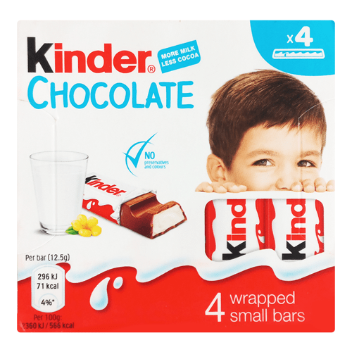 Kinder Chocolate 4 bars frrunch.lk