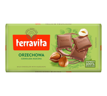 Terravita Milk Chocolate With Hazelnut 100g