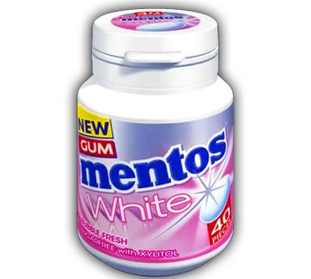 Mentos White Bubble Fresh Chewing Gum 60g