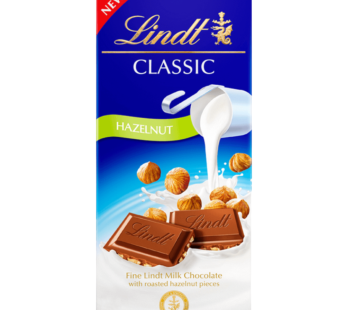 Lindt Classic Recipe Hazelnut Milk Chocolate Bar 125g
