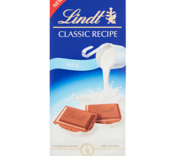 Lindt Classic Recipe Milk Chocolate Bar 125g