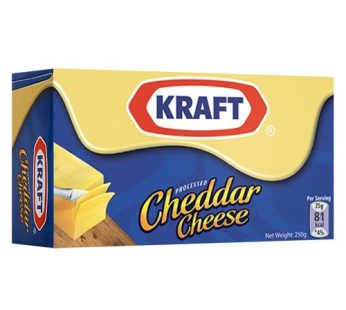 Kraft PROCESSED Cheddar Cheese (250g)
