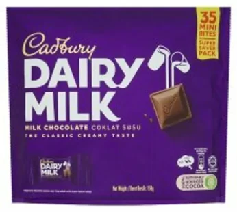 Cadbury Dairy Milk 35 Mini Bites (158g)