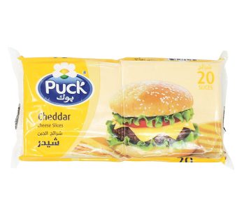 Puck 20 Sliced Cheese Cheddar Flavoured (400g)